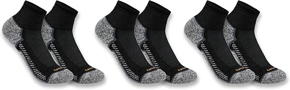 Carhartt Men's Force Midweight Crew Socks (3-Pack)