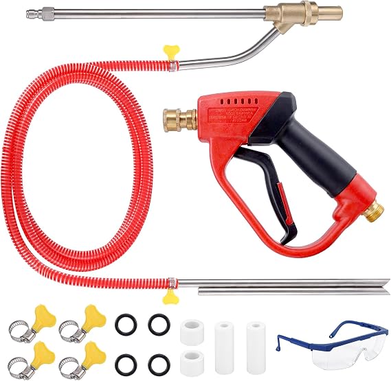 Pressure Washer Sandblaster Kit, 5000 Psi, 1/4" Quick Connect