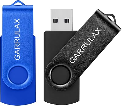 USB Flash Drive, 8GB USB 2.0 Rotatable Memory Stick Date Storage Pendrive Thumb Drives 2 Pack