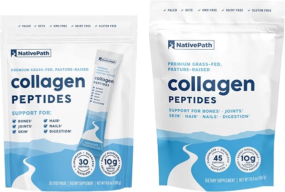NativePath Collagen Stick Packs and Collagen 45 Bundle