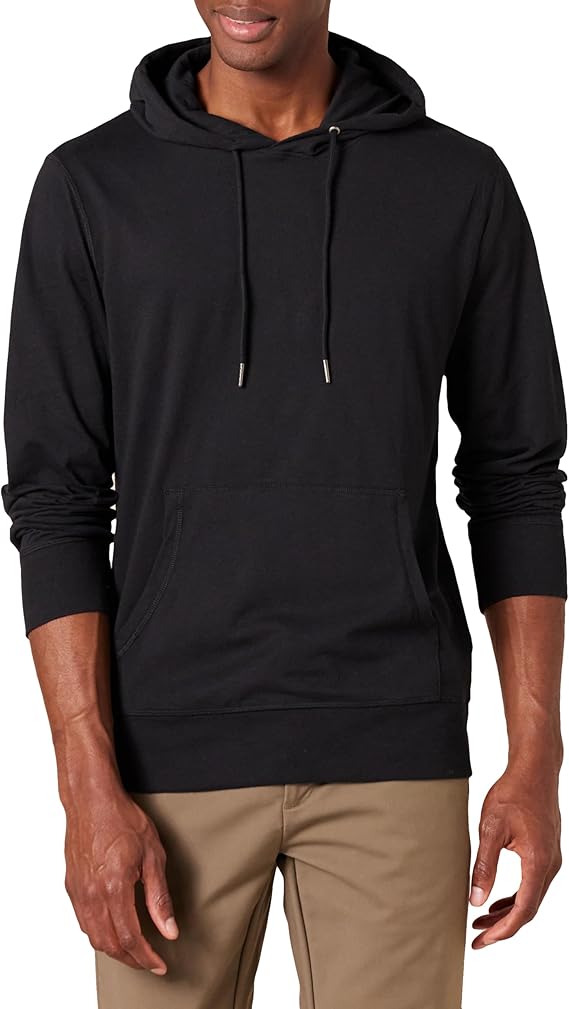 Amazon Essentials Men's Lightweight Jersey Pullover Hoodie