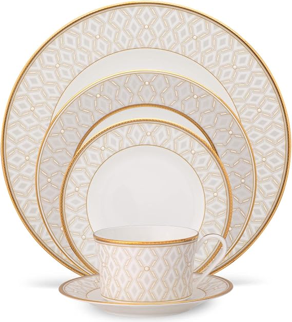 Noritake Noble Pearl 5-Piece Place Setting, Service for 1