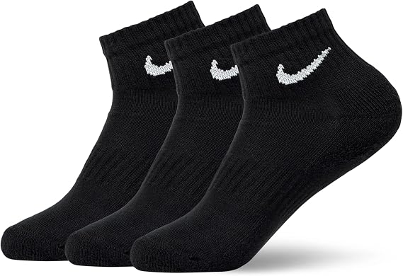 NIKE Men's U Nk Everyday Cush Ankle 3pr Socks (pack of 3)