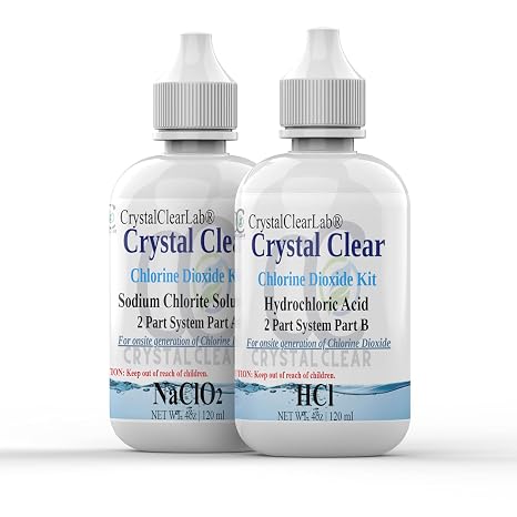 Crystal Clear Lab CLO-2 8 fl oz Dual Bottle Set