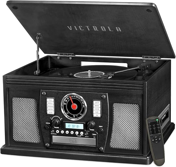 Victrola Navigator - 8-in-1 Bluetooth Record Player - Black
