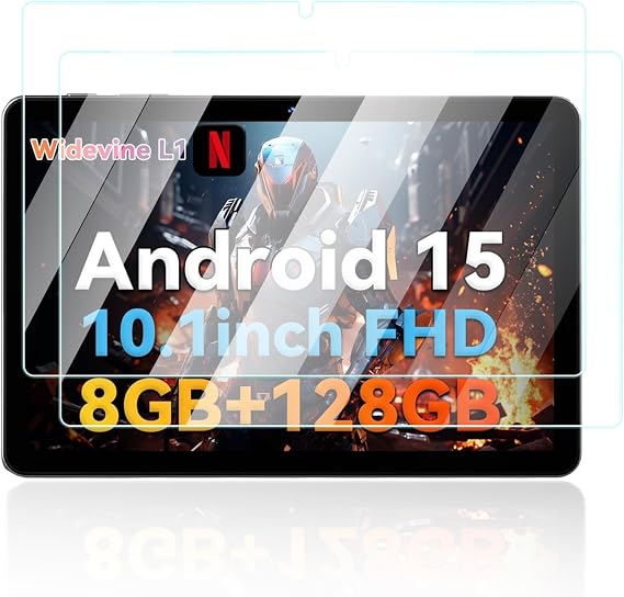 Screen Protector for Headwolf W6 Android 15 Tablet 10 inch Tablets, Anti-Scratch 9H Hardness Touch Sensitive 2.5D Rounded Edges Bubble Free Easy to Install,2 Pack.