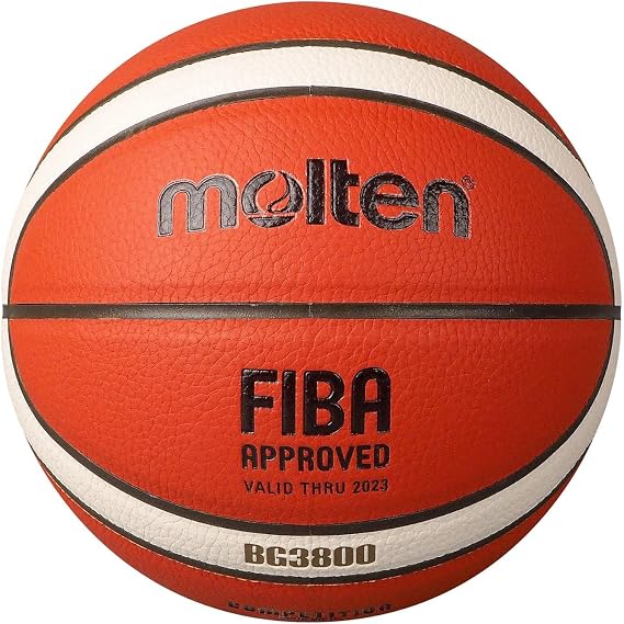 Molten Basketball | BG3800 BG3850 Ultimate Training & Club Game Ball | Game-Ready Pebble Grip | Durable Composite Leather for Performance & Control | Indoor | Orange & Ivory