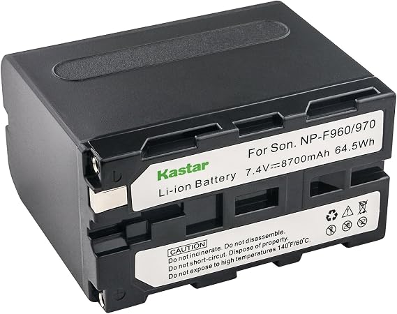 Kastar Replacement Battery for Sony NP-F960 NP-F970 NP-F975 and Sony Camcorders