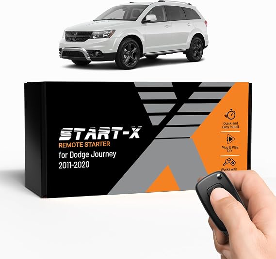 Start-X Remote Starter Kit for Dodge Journey (2011, 2012, 2013, 2014, 2015, 2016, 2017, 2018, 2019, 2020) Vehicles with Push-to-Start Ignition | Plug & Play | Use Your OEM Key Fob | Zero Wire Splicing