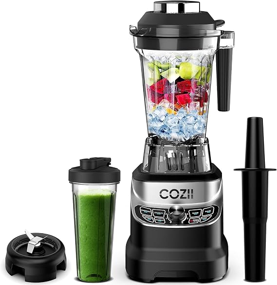 COZII Professional Blender 2000W, 64oz Countertop Smoothie Blender-21oz Cup