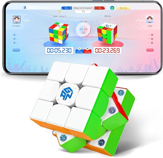 GAN 356 i Carry E, Smart Speed Cube for Beginners Kids, Battery Replaceable