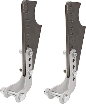 ECOTRIC New Coil Over Coil-Over Shock Mount Kit C2047 Adjustable Lower Brackets for Coil Overs