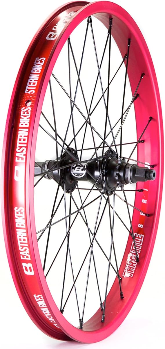 Eastern Bikes Throttle 20 Inch BMX Wheel – Double Wall Rim, Sealed Bearing Hub, Front or Rear, BMX Freestyle Wheel (Black, Front (3/8"))