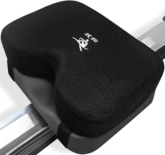 Concept 2 Rowing Machine Seat Cushion Model 2 for Concept 2 Rowing Machines with Custom Memory Foam, Washable Cover, Strap - Concept 2 Rower, Recumbent Stationary Bike, WatterRower Seat Pad