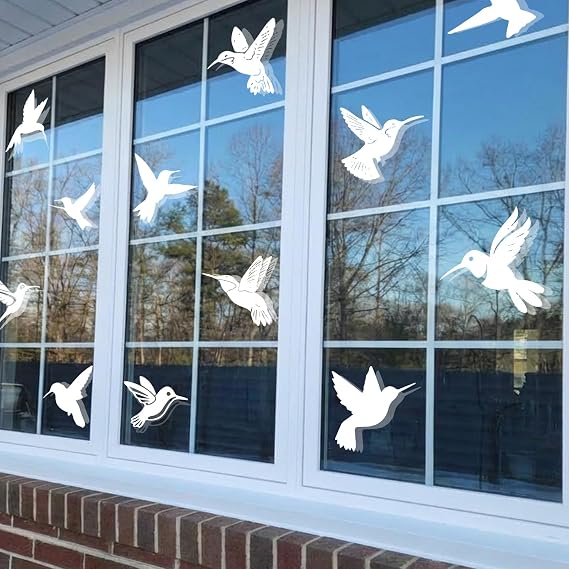 9-Sheet Window Decals to Prevent Bird Strikes Bird Window Strike Prevention