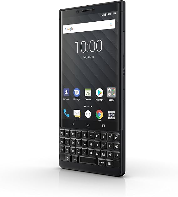 BlackBerry KEY2 64GB (Single-SIM, BBF100-1, QWERTY Keypad) (GSM Only, No CDMA) Factory Unlocked SIM-Free 4G/LTE Smartphone - International Version (Black) - in the USA