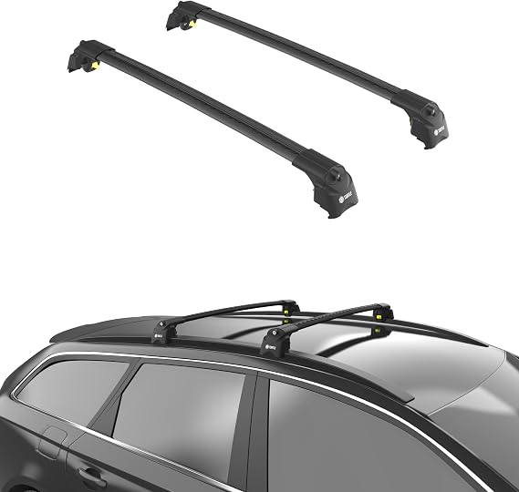 TURTLE Compatible with Honda Cr-V (Mk2) 2002-2006 Air2 roof Rack | Black