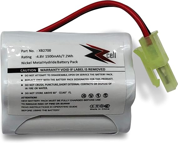 ZZcell Battery Replacement for Euro Pro Shark Vacuum Carpet and Carpet Sweeper XB2700, V2930, V2700Z, VAC-XB2700, V2700, 1500mAh (1)