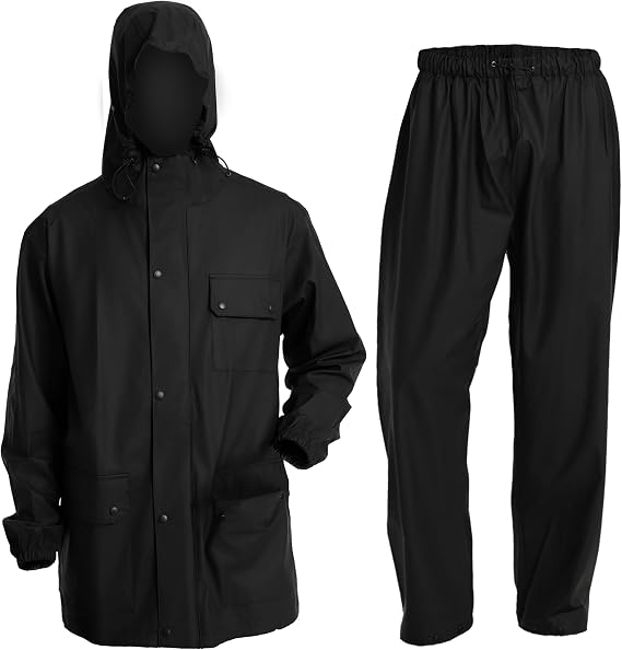 FWG Waterproof Rain Suit & Multi-Pocket Lightweight and Durable & Unisex &Ideal for Outdoor Fishing