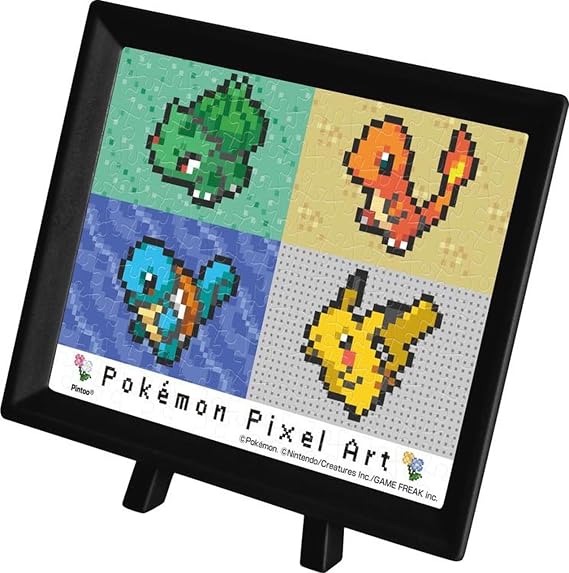 Pokemon - Pokemon Pixel Art (Kanto), 150 Piece Mame Jigsaw Puzzle w/Frame & Stand