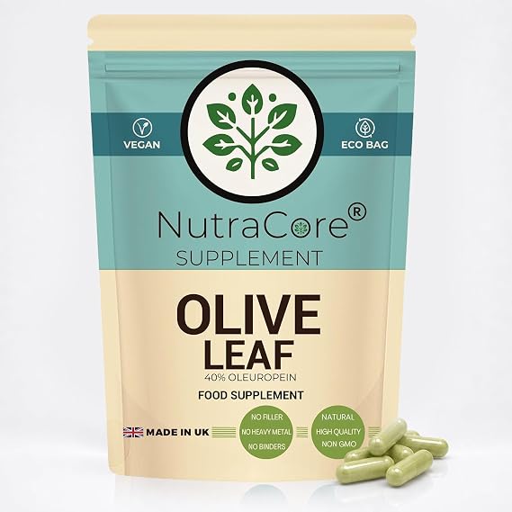 Olive Leaf | Olive Leaf Extract | 90 Vegan Caps | Made in UK