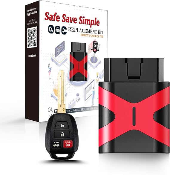 Simple Key Remote Pairing Kit , Replacement for Toyota Camry Key fob Programmer 2007 - 2017 ,Head Key and Smart Key (2012-2014 HYQ12BDM G Chip)