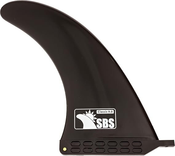 SBS - 9" Longboard & SUP Single Fin - Center Fin for Surfboards & Paddleboards