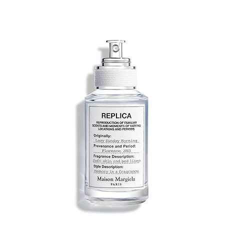 Maison Margiela Replica Lazy Sunday Morning Fresh Fragrance - 1.0 Fl Oz | Eau de Toilette with Lily of the Valley, Iris & White Musks - Long Lasting - Serene Unisex Scent Perfect for Spring & Summer