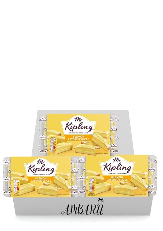 AMBARII Mr Kipling Lemon Layered Slices, 8 Count