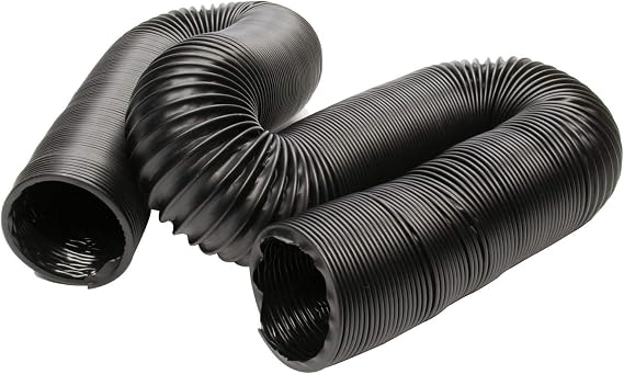 Vintage Air Air or Brake Duct Hose, 2.5 in Diameter, 10 ft, Plastic, Black, Each
