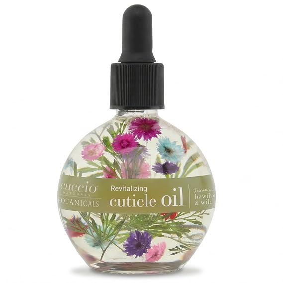 Cuccio Naturale Italian Garden Collection Revitalizing Cuticle Oil Tuscan Garden with Hawthorn & Wild Daisy Hydrating and Nourishing Cuticle Oil for Stronger, Healthier Nails 2.1 oz