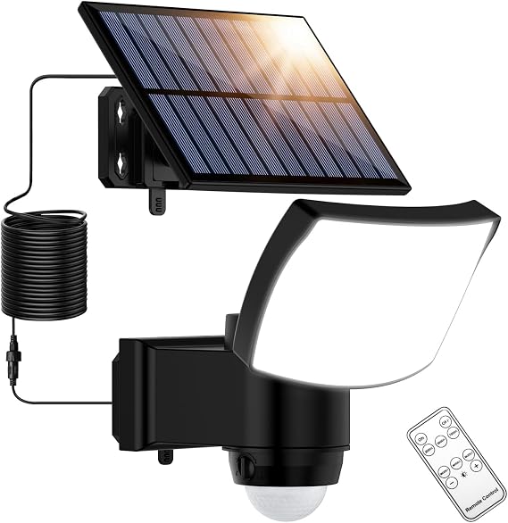 3000/5000/7000K 3 Modes Solar Lights with Motion Sensor for Outdoor Use [Energy Class A]