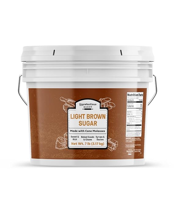 Unpretentious, Light Brown Sugar, 7 Lb