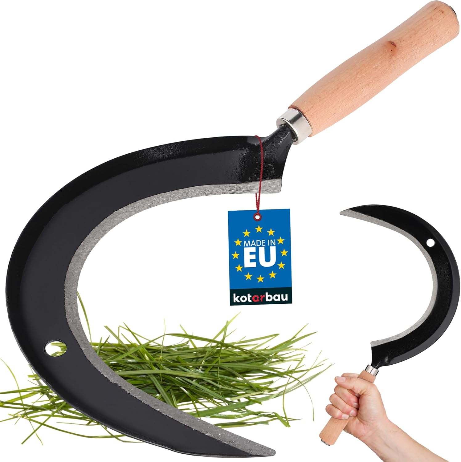 Round Sickle 235 mm Fake Leaf Sickle Small Fake Garden Sickle Garden Tools Fake Hand Fake Sickle Small Sickle