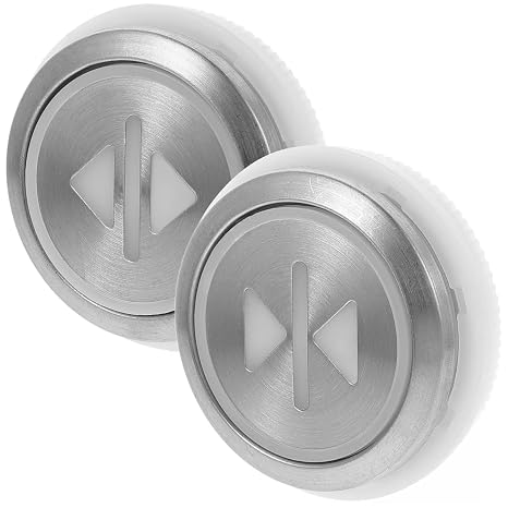 2pcs Elevator Replacement Push Button Switches with Stainless Steel Material and 36mm Diameter, Compatible Elevator Parts for Apartment and Office Building Use, Featuring Open