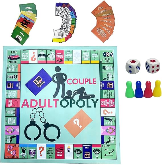 Monopoly Board Game for Couples for Adults Relationship Cards Interactive Bedroom Game with Dialogue Cards Funny Couples Game to Strengthen Connection and Communication