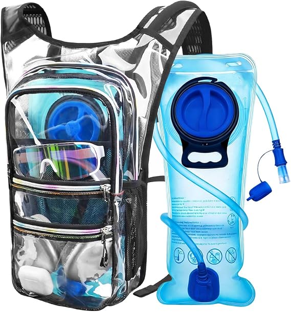 Mothybot Hydration Backpack Pack, Water Backpack 20L Capacities Included 2L Hydration Bladder, Festival Essential - Rave Hydration Pack Hydropack Hydro for Hiking, Festival Gear