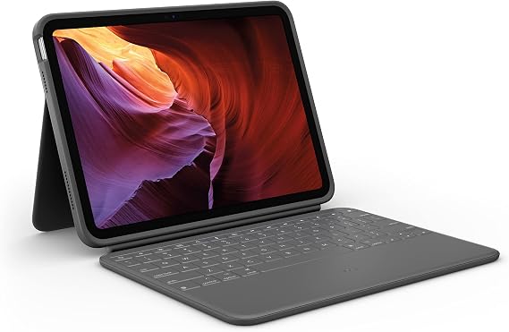 Logitech Rugged Folio iPad 10th Gen Keyboard Smart Connector - Graphite