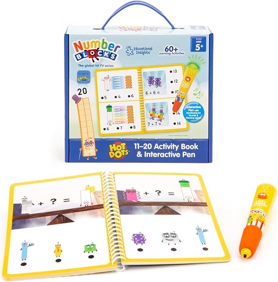 Educational Insights Hot Dots Numberblocks 11-20 Kindergarten Math Workbook