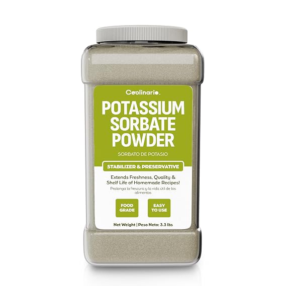 Coolinario Potassium Sorbate (1 GAL - 3.3 LBS) Food Grade Preservative