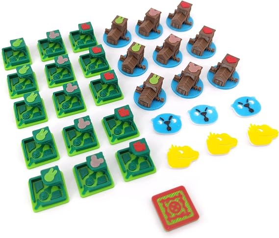 40 3D-Tokens for Root - Board Game - Riverfolk Expansion