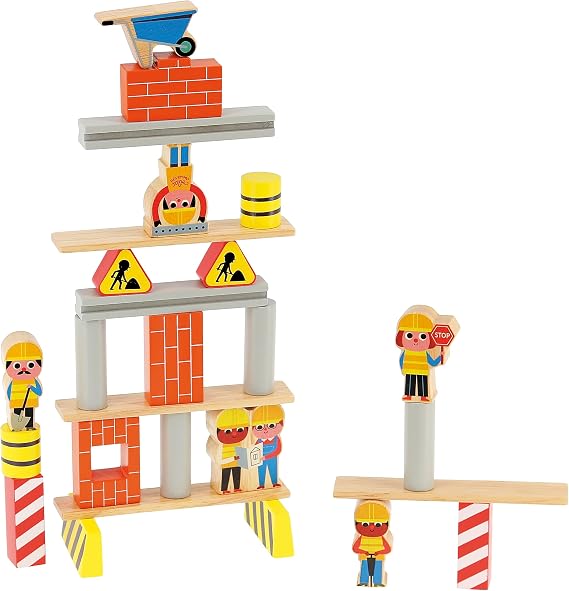 Vilac Construction Site Equilibrist Game Ingela P.Arrhenius İnşaat Denge Oyunu