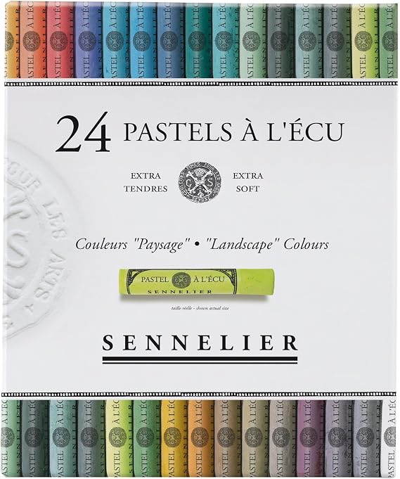 SENNELIER Extra-Soft French Pastel Landscape Artist Box Set, 24-Colors