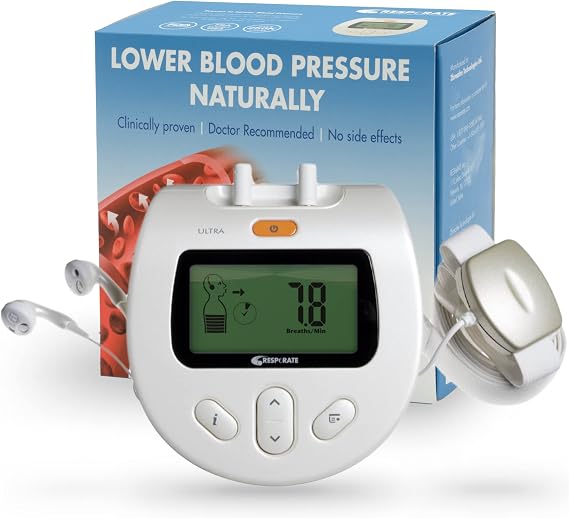 RESPeRATE Ultra Blood Pressure Lowering Device - Doctor Recommended Non-Drug Medical Device - Clinically Proven to Lower Blood Pressure Naturally - Just 15 Minutes a Day