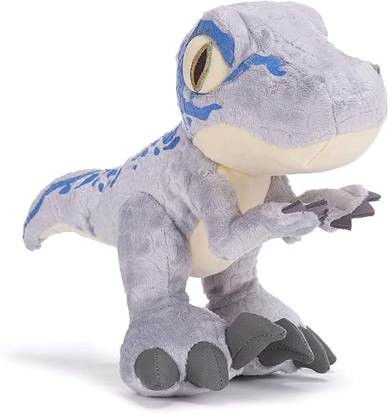 Jurassic World Chunky Baby Blue Velociraptor Dinosaur 10" Soft Toy (25cm)