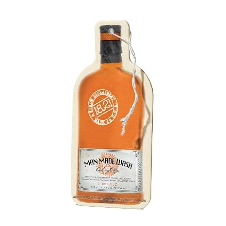 18.21 Man Made Premium Hanging Air Freshener Luxurious Original Scent, Long Lasting Fragrance for Car, Gym Bag, Travel Luggage or Closet, Manly Fragrances