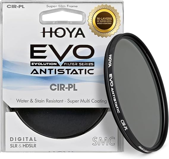 Hoya EVO Antistatic 62mm Circular Polarizer - 16-Layer SMC Coating