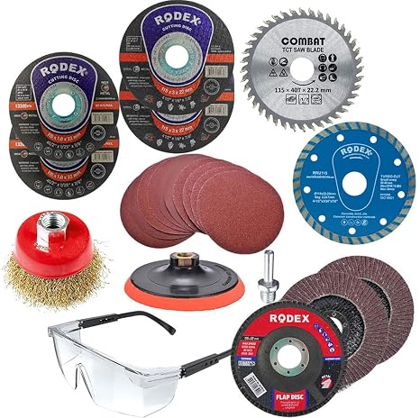 Master Spiral Avuç İçi Taşlama Makinesi Matkap Seti 115 mm (30 PARÇA)