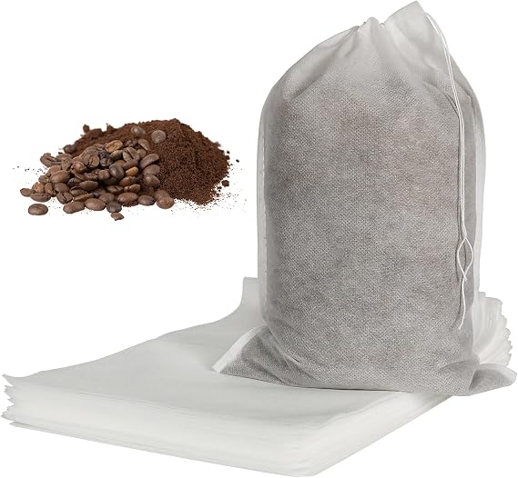 HRX Package 50pcs Disposable Cold Brew Bags 8x12 in for Home Coffee Brewing