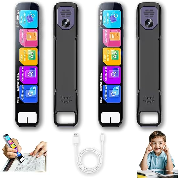 Pen GPT, Scansense AI Scanning Smart Pen Instant Ai Answers, AI Pen Offline Translation (150+ Languages), Instant Ai Answers for Math, History & More, Scan Pen with Voice Recording (2PCS)